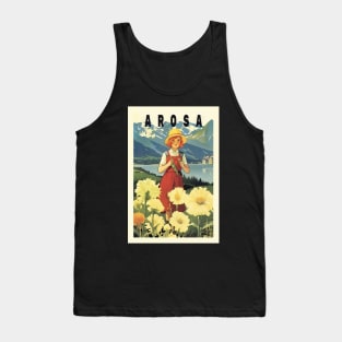 Arosa, Switzerland, Poster Tank Top